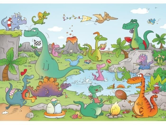 Puzzle Michèle Wilson Cacouault Dinosaures (24 pièces)