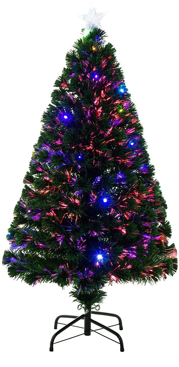 HomCom Sapin de Noël artificiel lumineux 130 branches