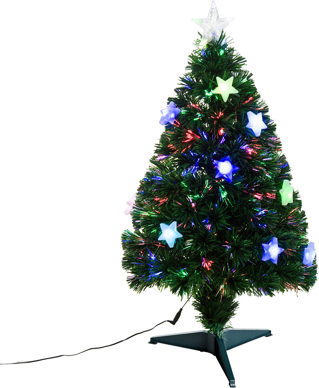 HomCom Sapin de Noël artificiel lumineux 90 branches