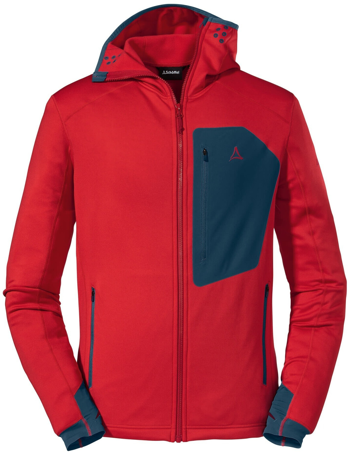 Schöffel M Fleece Hoody Bietal high risk red