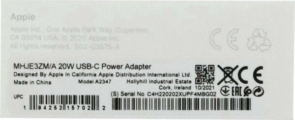Apple USB-C Power Adapter 20W (MHJE3ZM/A), Bild 19