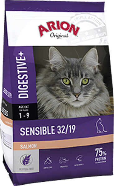 Arion Cat Original Digestive+ Sensible Salmon 32/19 2kg