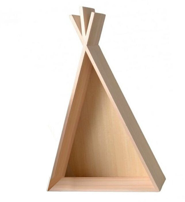 Artemio Étagère tipi en bois à décorer 45 cm