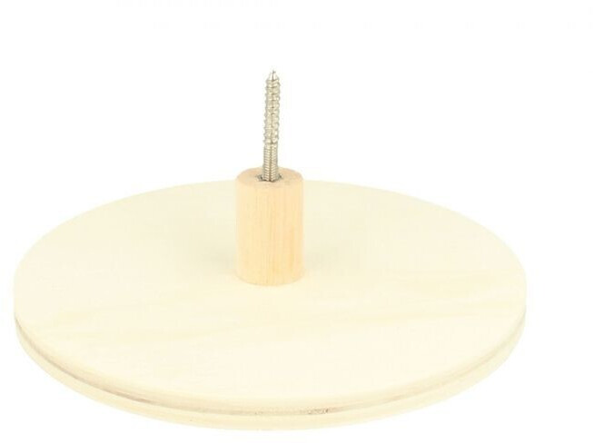 Artemio Patère murale disque en bois 15 x 4 cm