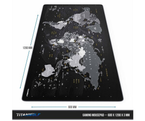 TITANWOLF – XXXL Tapis de souris Gaming RGB – Grande taille – PC