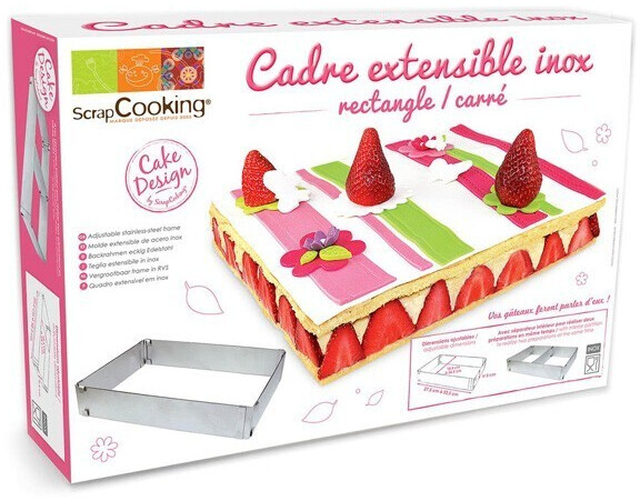 ScrapCooking Cadre extensible rectangulaire inox (1911)