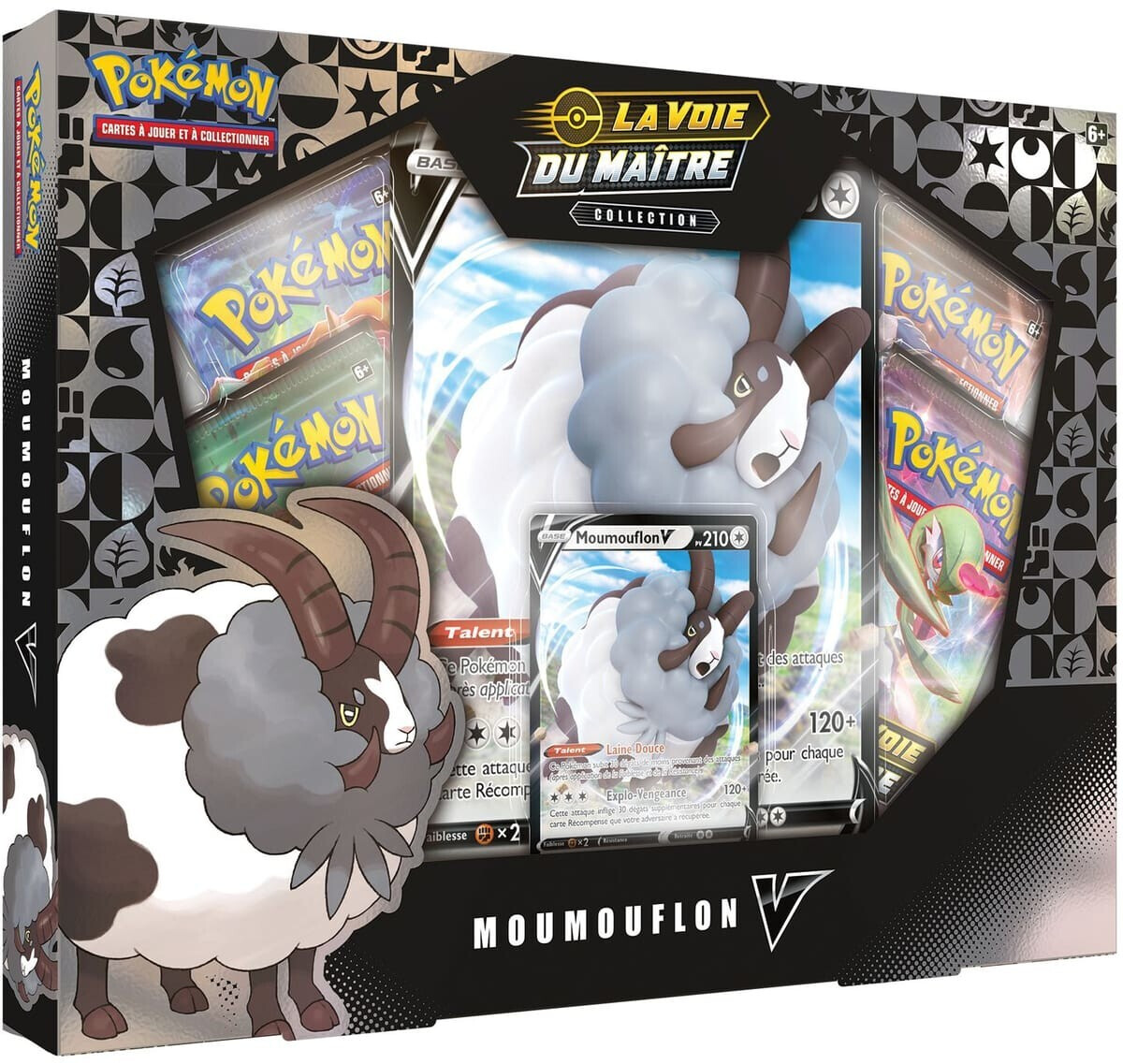 Asmodée Pokémon Coffret Épée & Bouclier La Voie du Maître Moumouflon-V EB3.5 (français)