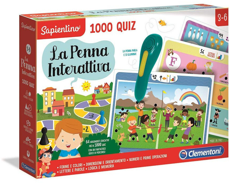 Clementoni Sapientino - La Penna Interattiva 1000 Quiz a € 9,99 (oggi)