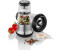 GEFU Salz-/Pfeffermühle X-PLOSION® manuell hochwertiges Keramik-Kegelmahlwerk CYCLONE®, edelstahlfarben-schwarz-transparent