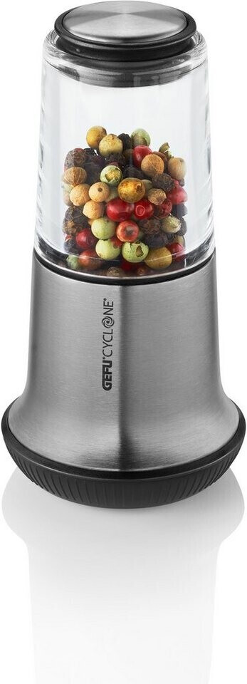 Gefu Salt / pepper mill X-Plosion S silver 14 cm