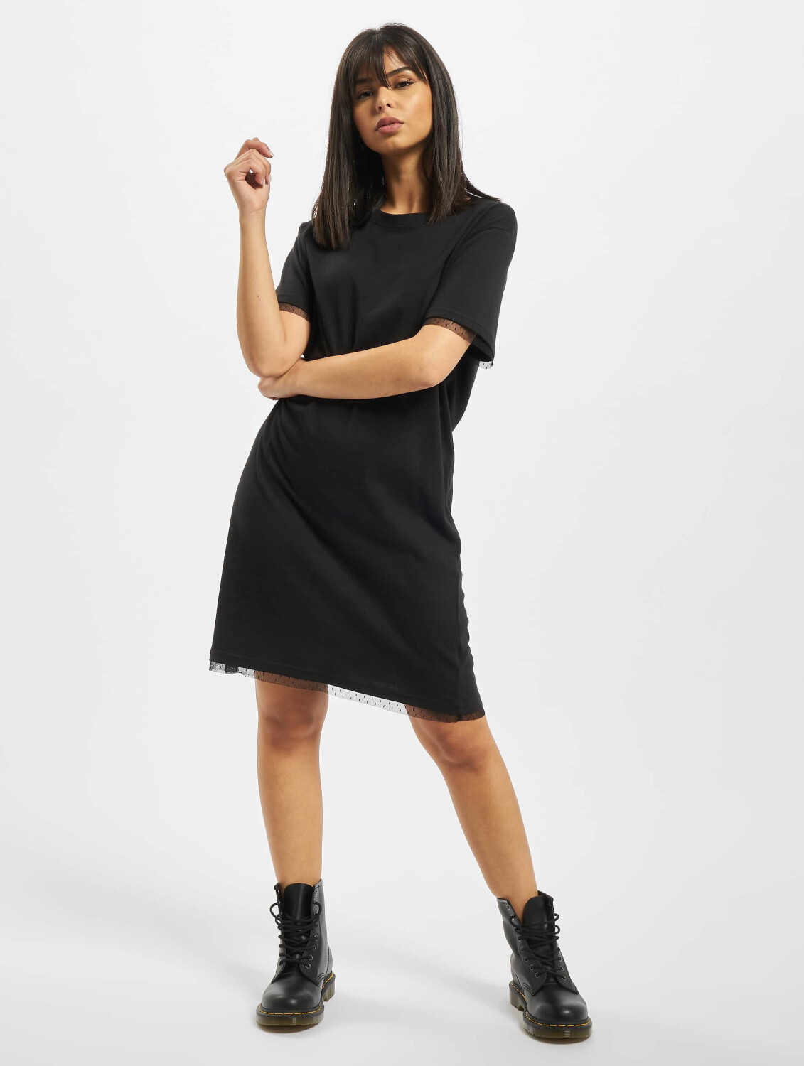 Urban Classics Boxy Lace Hem Dress black (TB341100007)