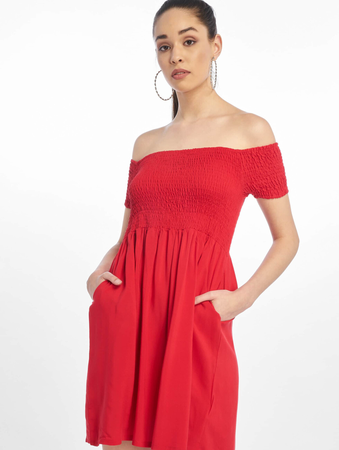 Urban Classics Dress Smoked Off in rot 3XL rot (TB2605FIRRED)