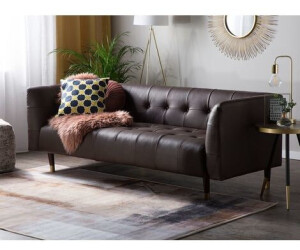Beliani Leather Sofa Brown BYSKE