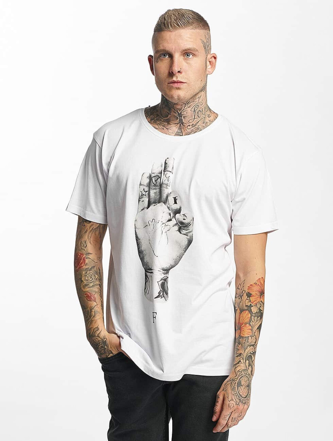 Famous Stars & Straps T-Shirt FMS Sign white (FA010WHT)