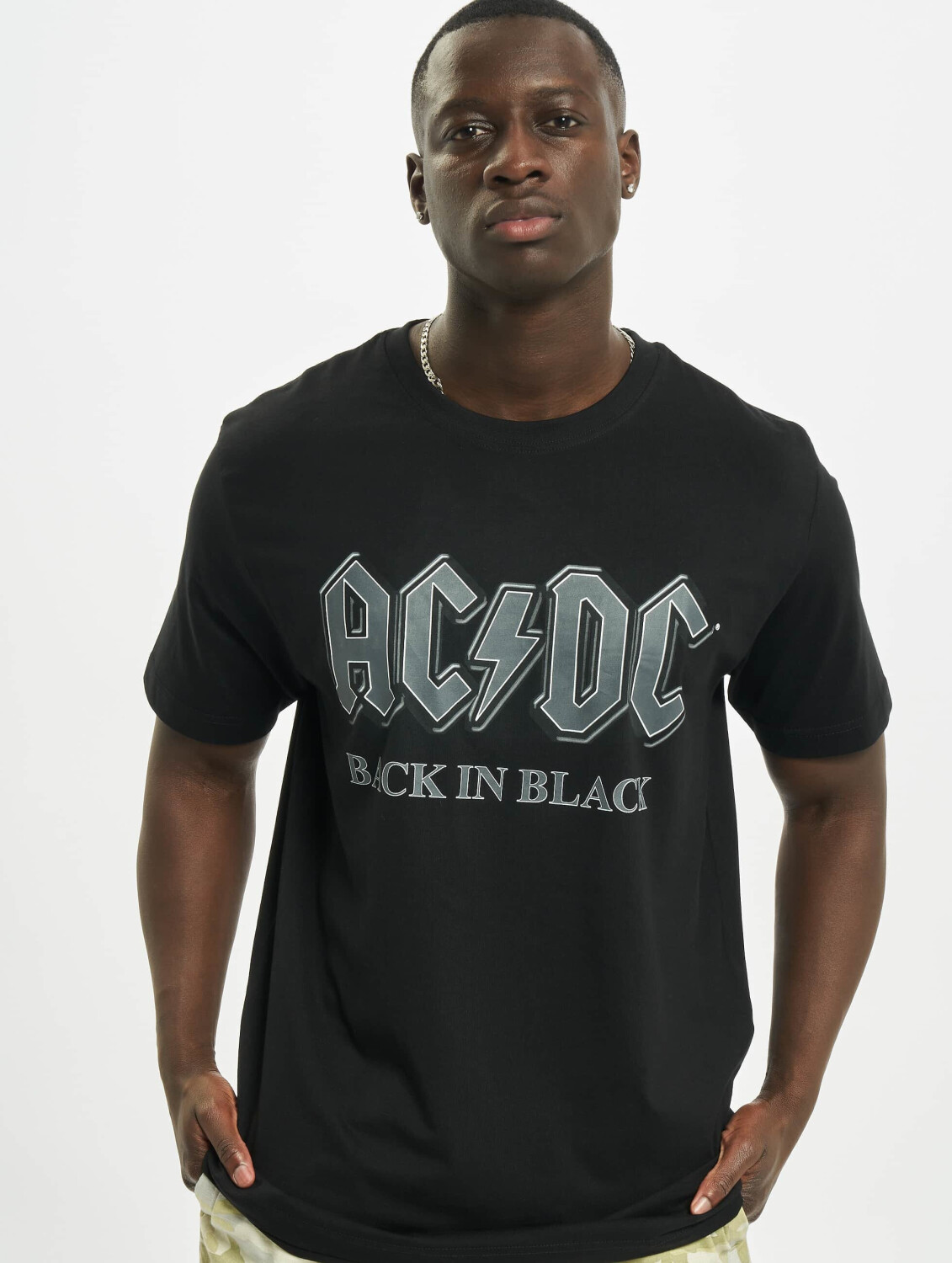 Merchcode T-Shirt Acdc Back Black black (MC4807)