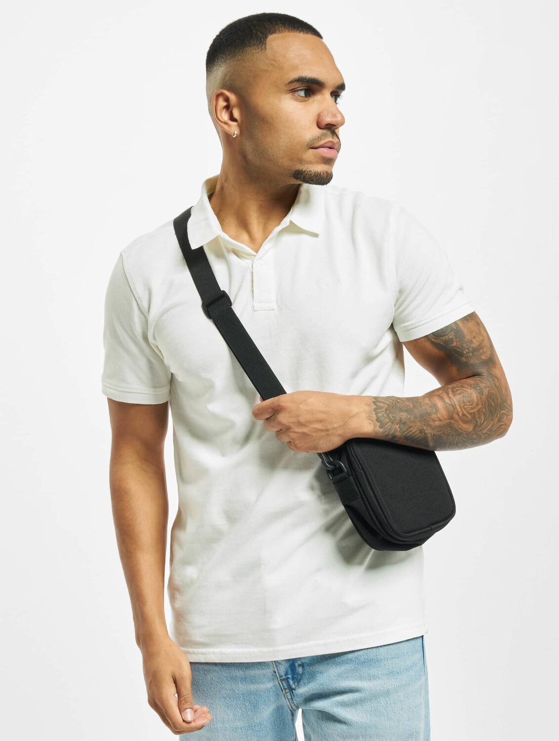 Petrol Poloshirt Polo white (MNOOSPOL0010006)