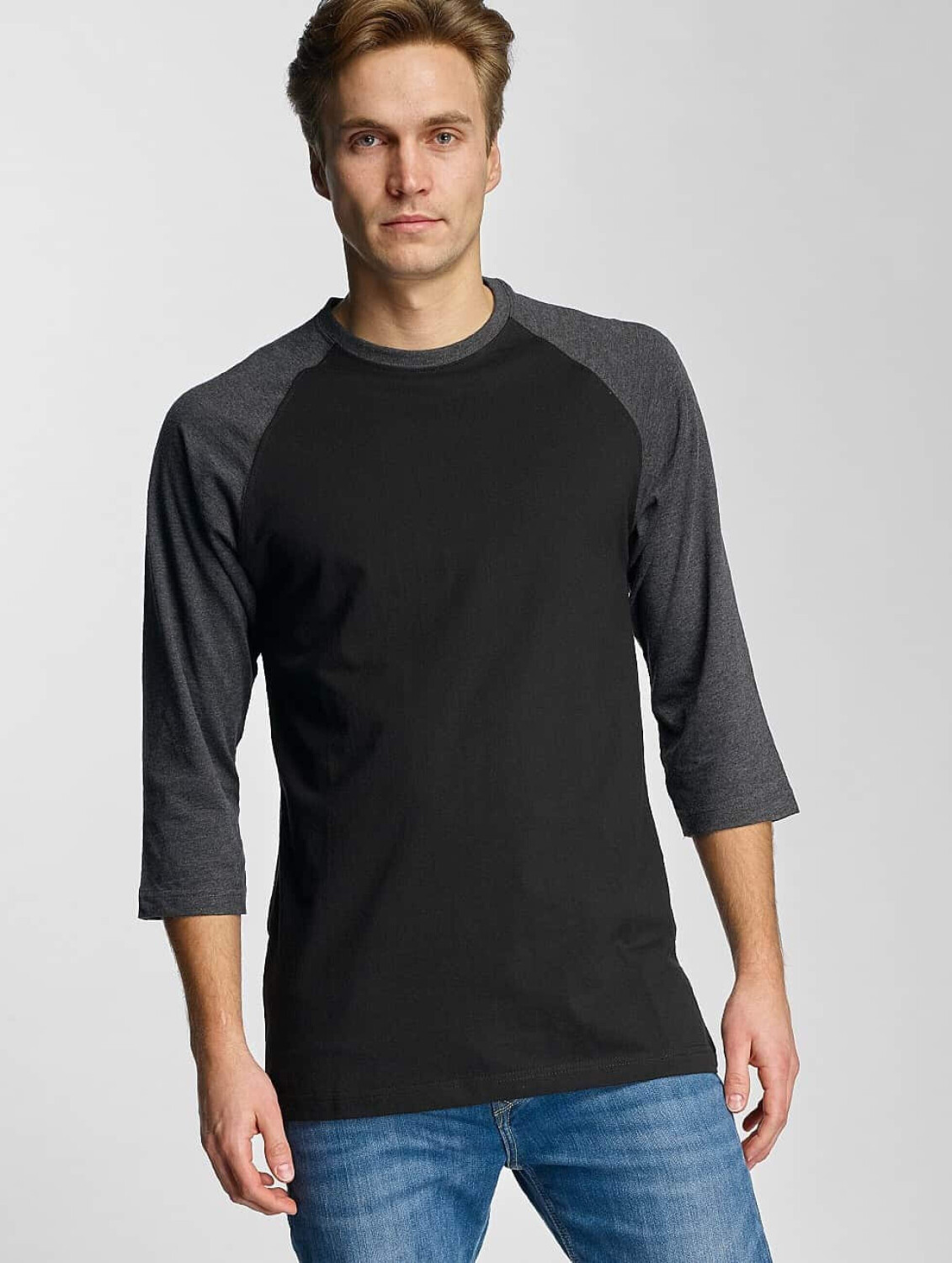 Urban Classics Longsleeve Contrast 3/4 Sleeve Raglan black (TB366BLKCHA)