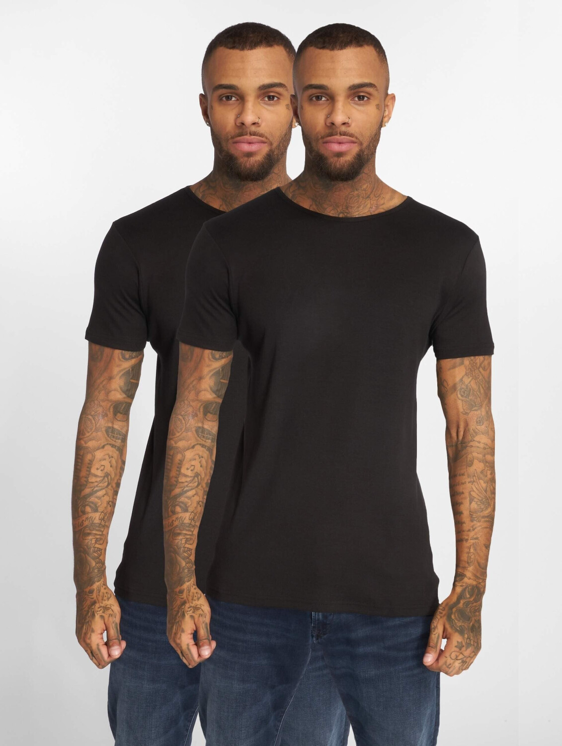 Urban Classics T-Shirt 2-Pack Seamless black (TB2183BLK)