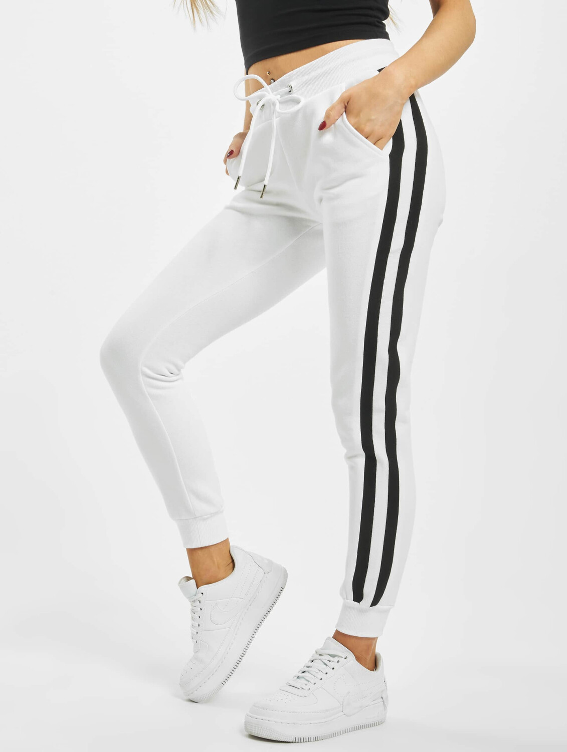 Urban Classics Sweatpants College Contrast white (TB245301555)