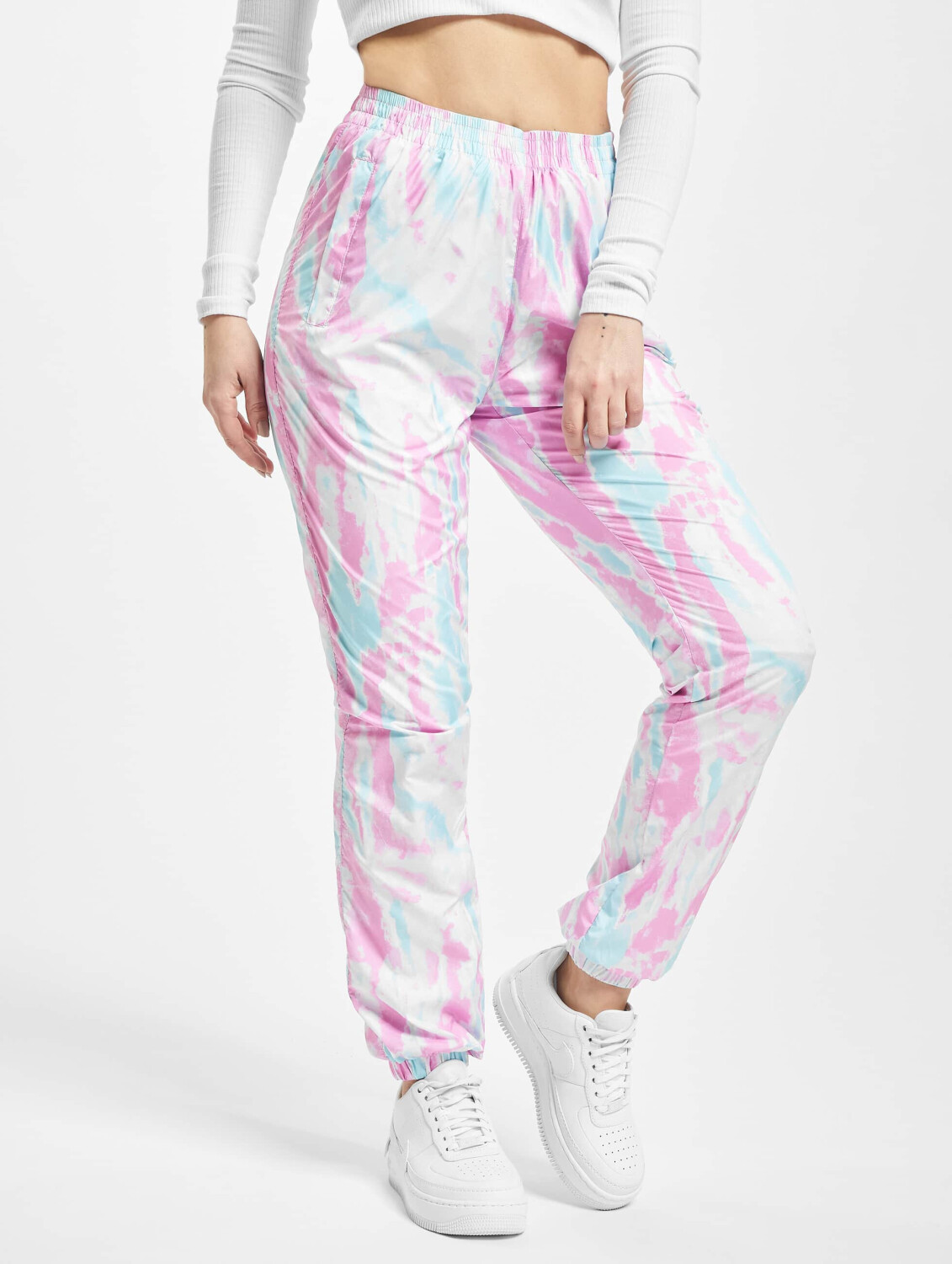 Urban Classics Sweatpants Ladies Tie Dye blue (TB344602445)