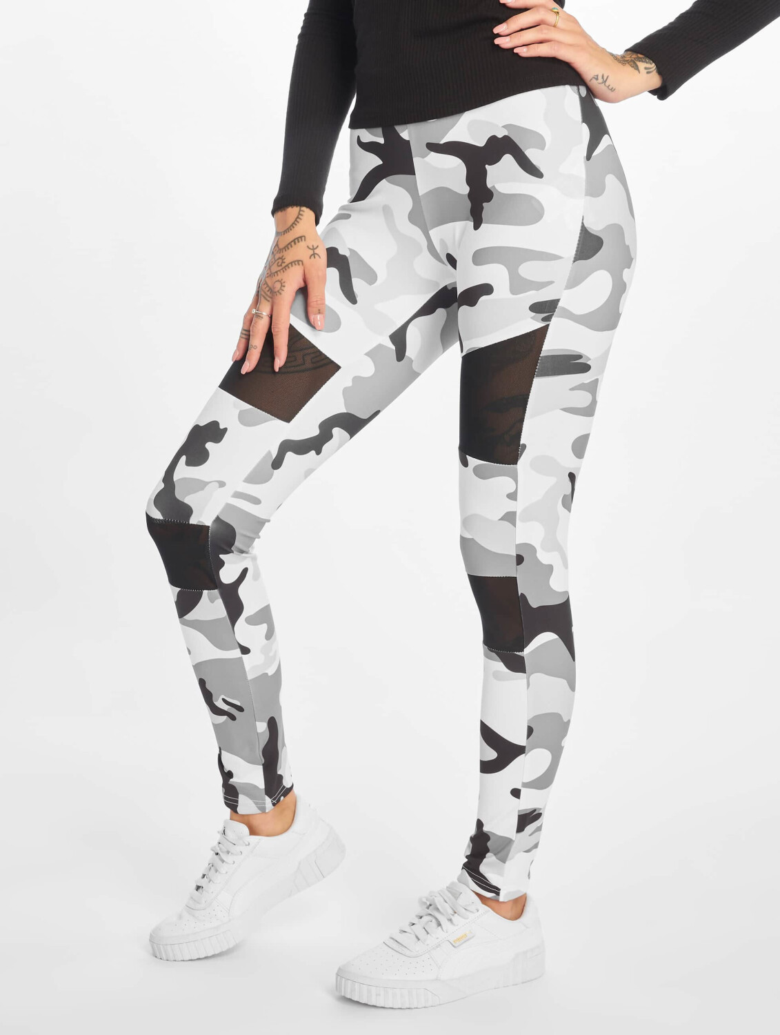 Urban Classics Leggings Camo Tech Mesh camouflage (TB1939SNOCAM)