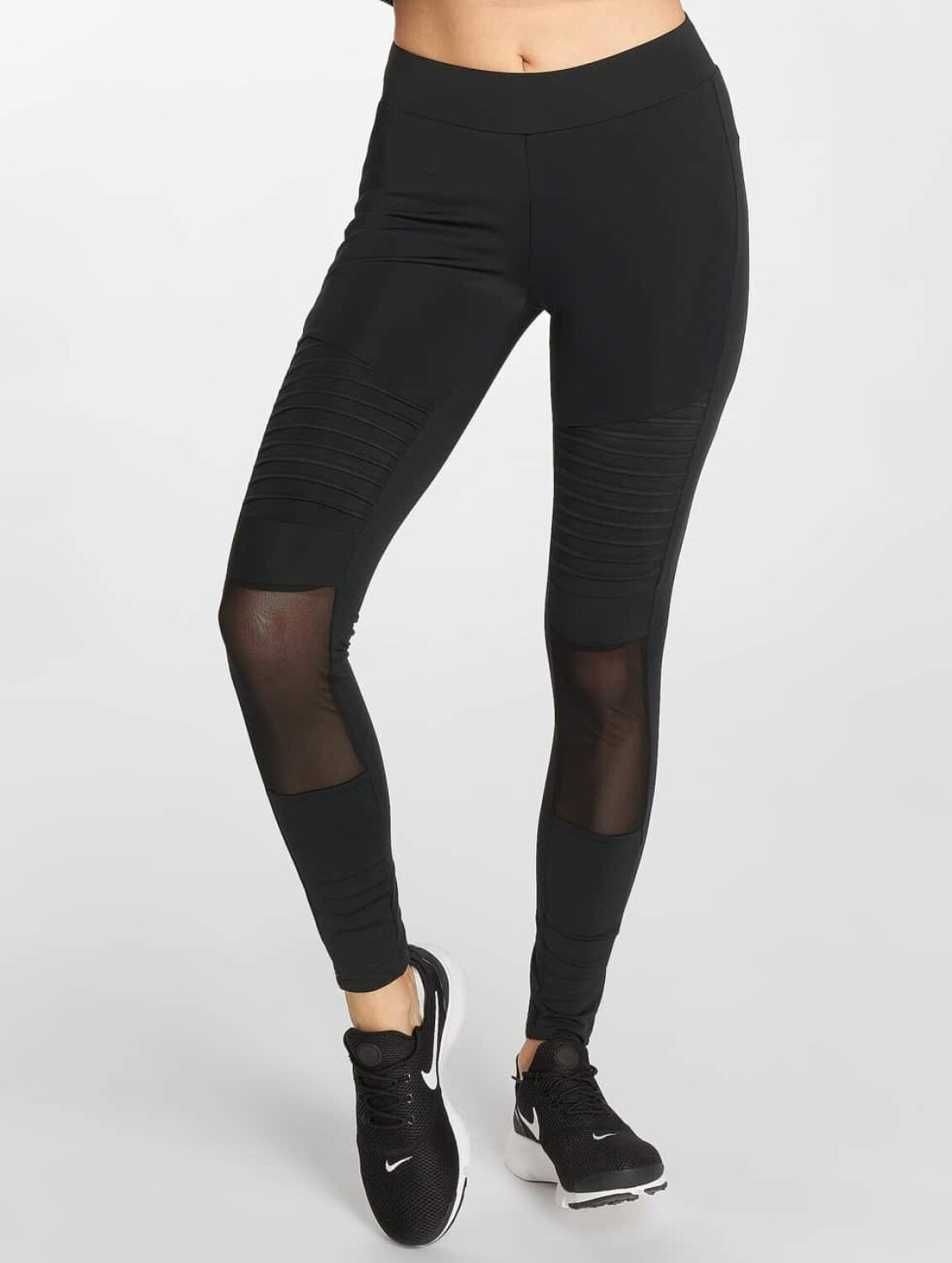 Urban Classics Leggings Tech Mesh Biker black (TB2034BLK)
