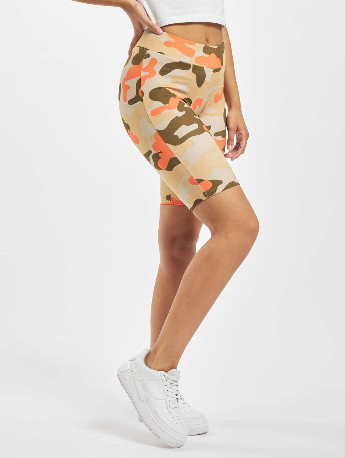 Urban Classics Shorts Ladies High Waist Camo Tech Cycle camouflage (TB342302436)