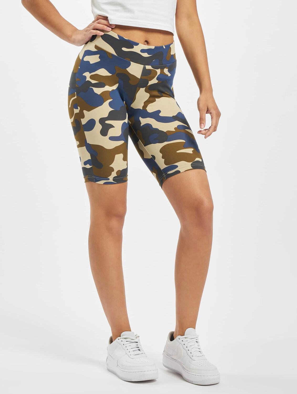 Urban Classics Shorts Ladies High Waist Camo Tech Cycle camouflage (TB342302437)