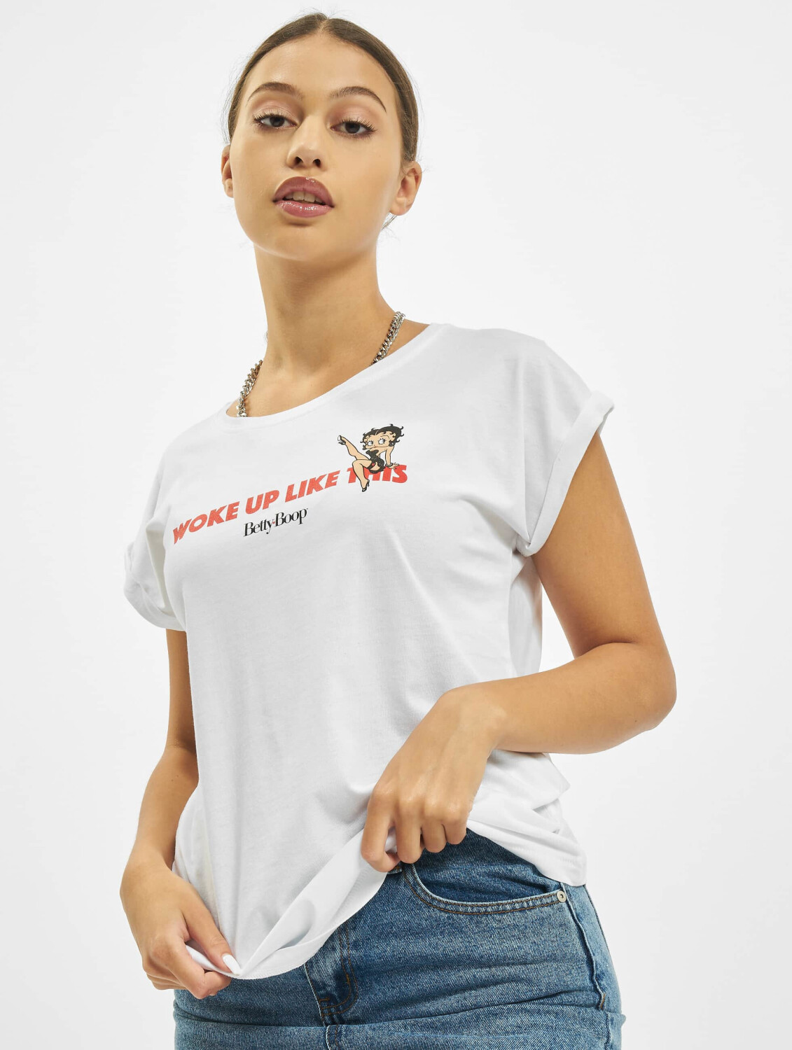 Merchcode T-Shirt Betty Boop Woke Up white (MC455220)