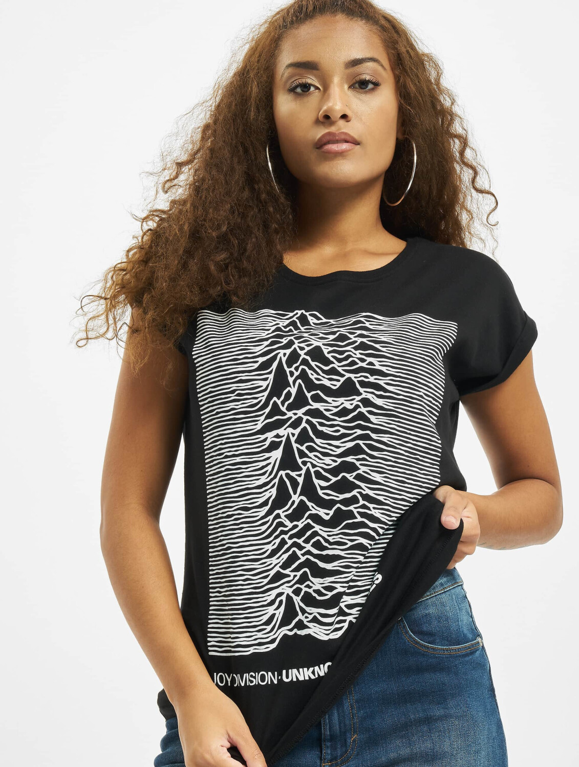 Merchcode T-Shirt Ladies Joy Divison UP black (MC076BLK)