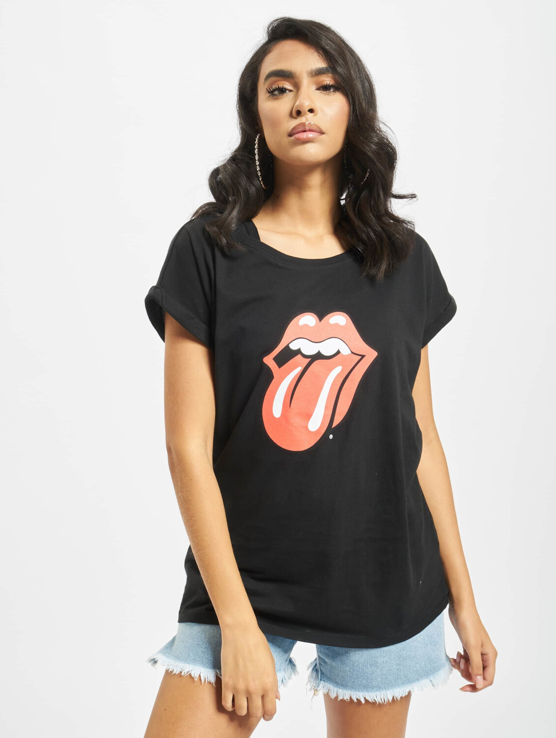 (MC326BLK) bei Stones 17,49 Rolling Preisvergleich ab Tongue black € T-Shirt | Merchcode