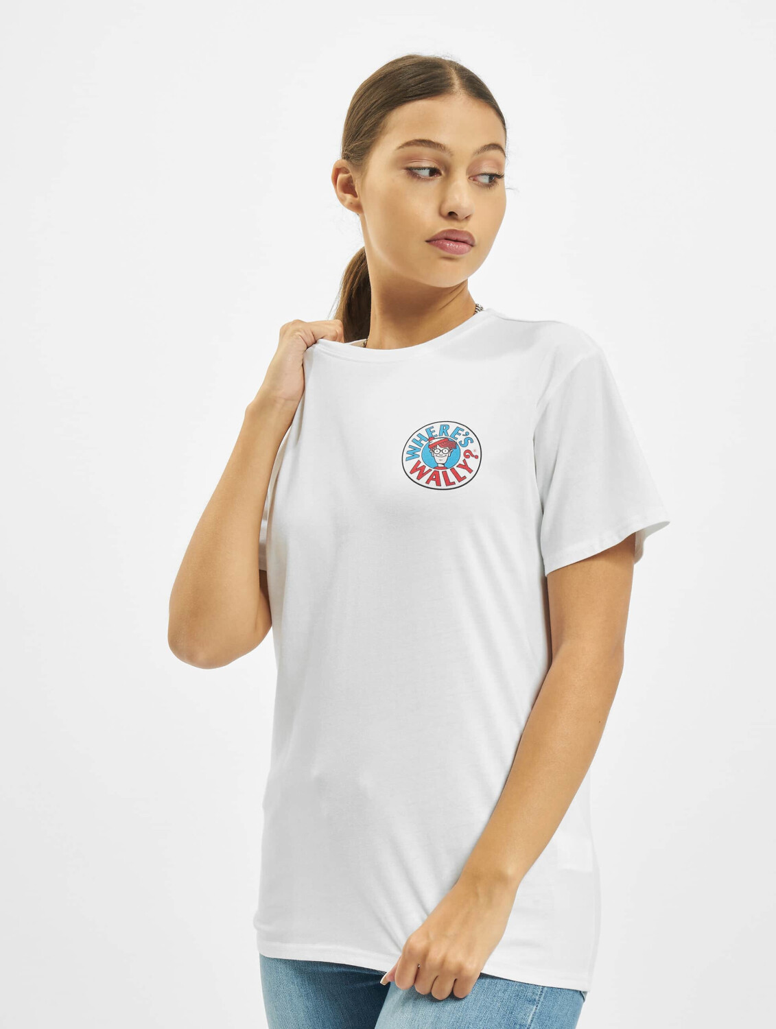 Merchcode T-Shirt Where Is Wally Corridors Of Time white (MC548220)