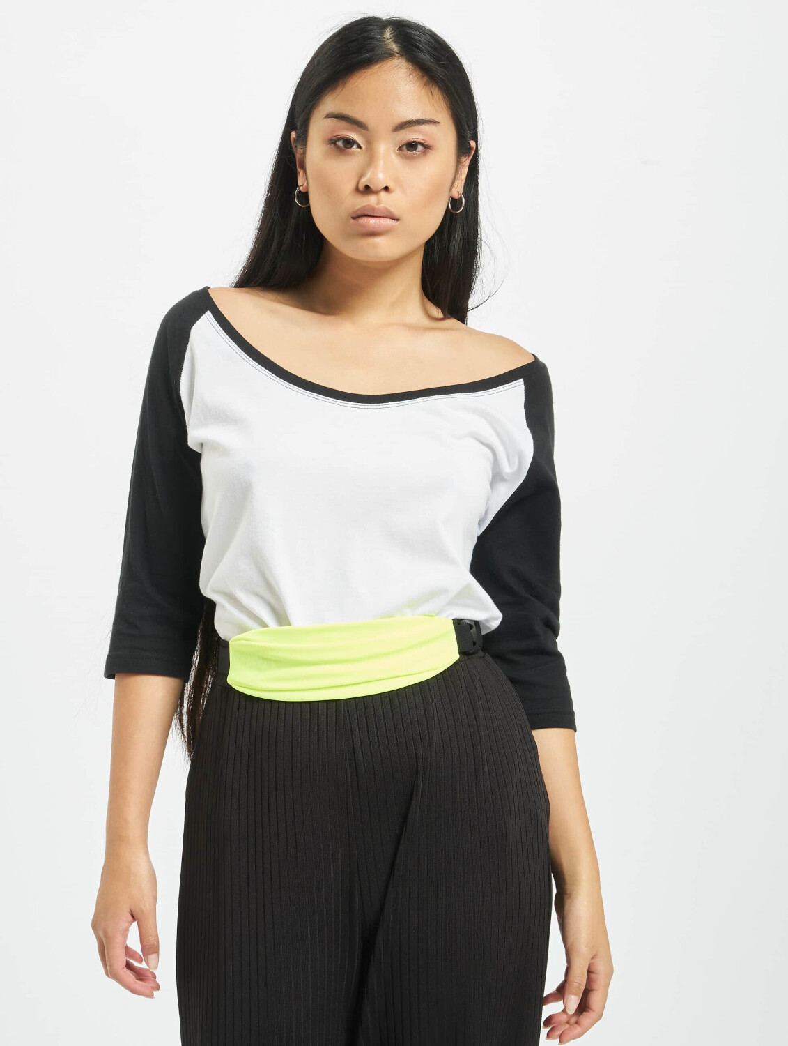 Urban Classics Longsleeve Ladies 3/4 Contrast Raglan white (TB733WHTBLK)