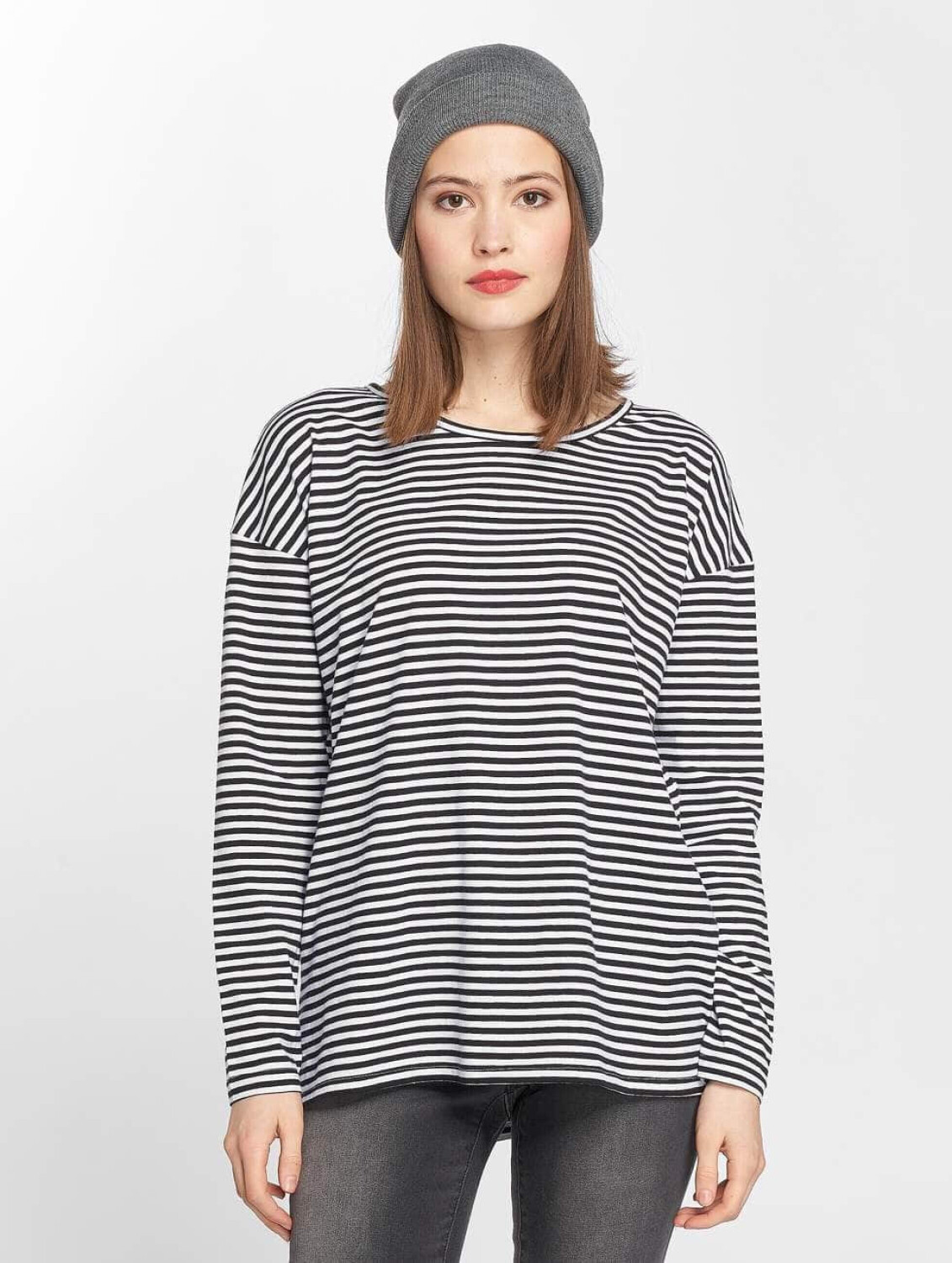 Urban Classics Longsleeve Oversize white (TB1914WHTBLK)