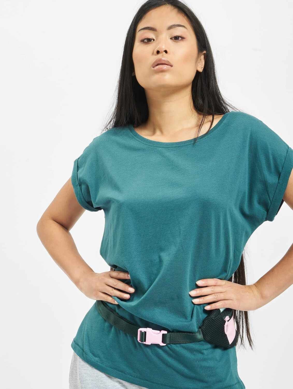 Urban Classics T-Shirt Extended Shoulder blue (TB771TEA)