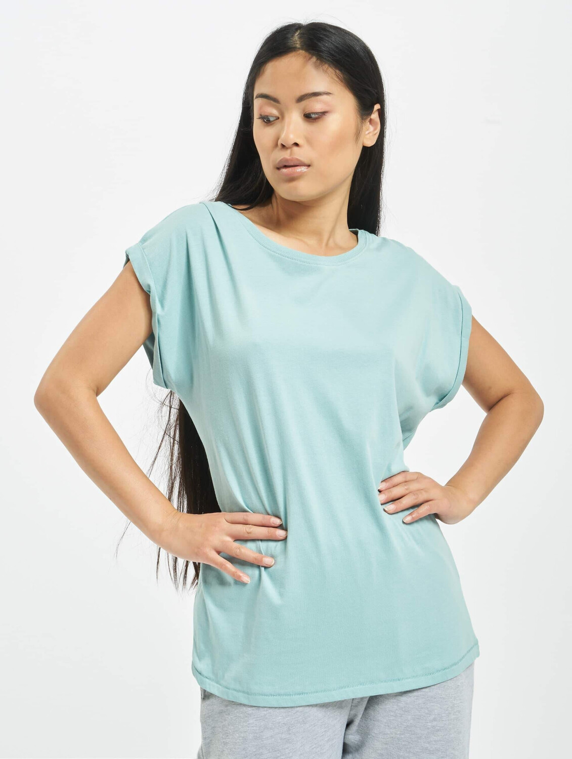 Urban Classics T-Shirt Extended Shoulder grün (TB771BLUMIN)