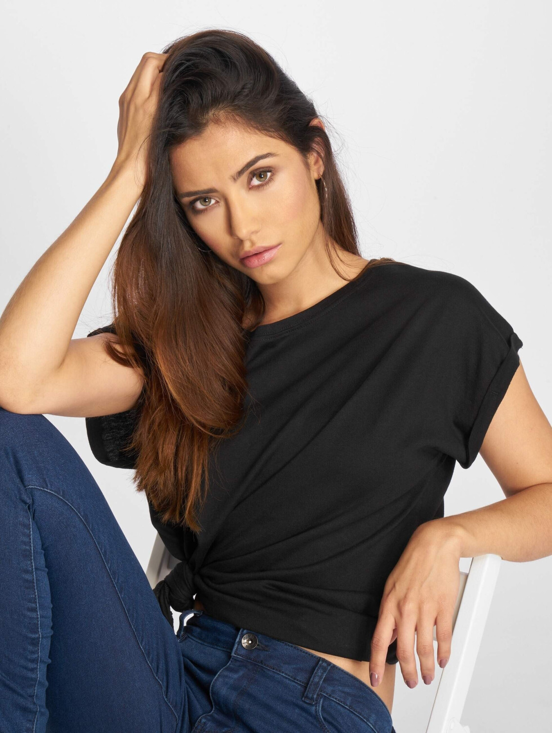 Urban Classics T-Shirt Extended Shoulder black (TB771BLK)