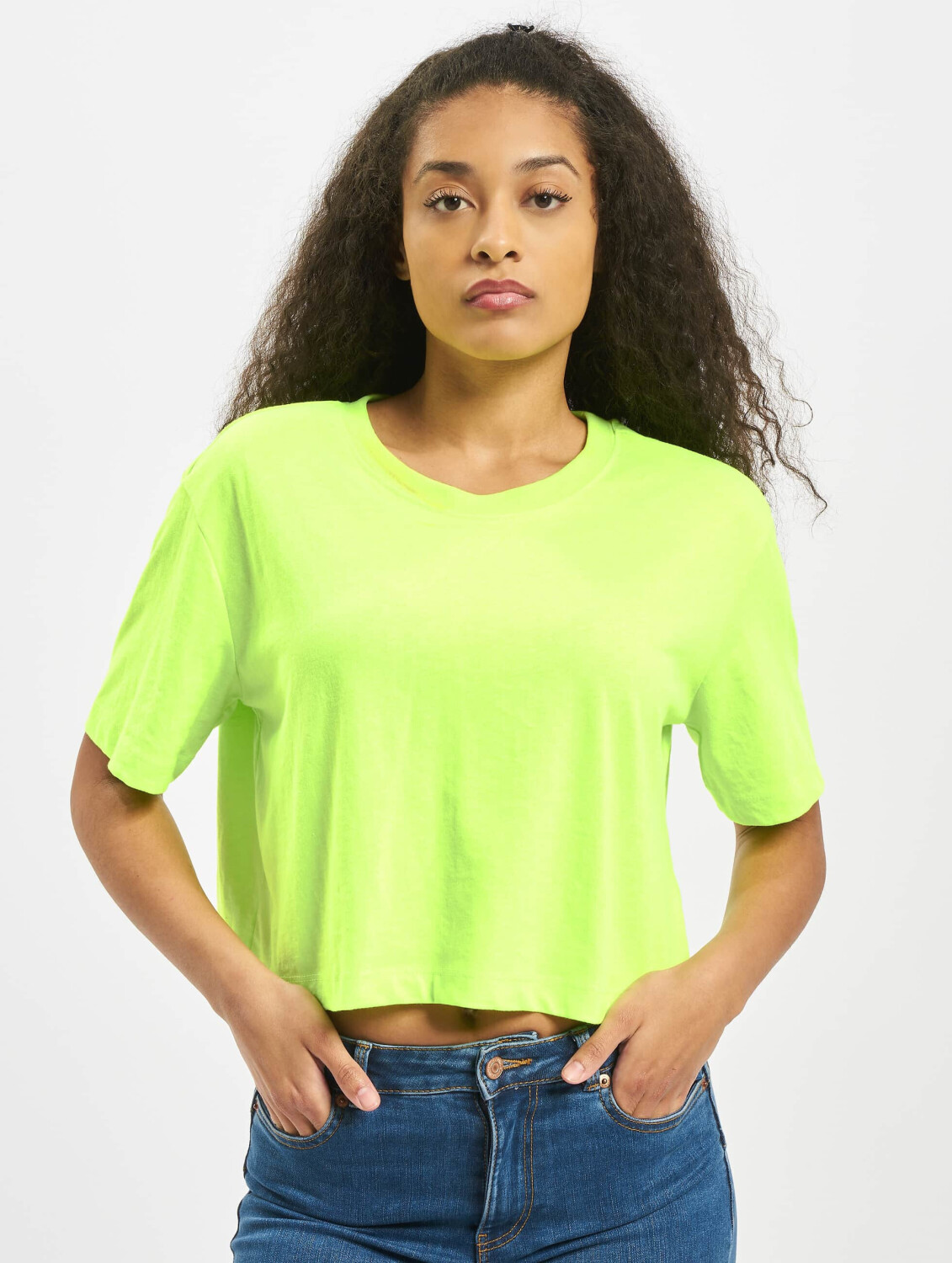 Urban Classics T-Shirt Ladies Short Oversized Neon grün (TB341202425)