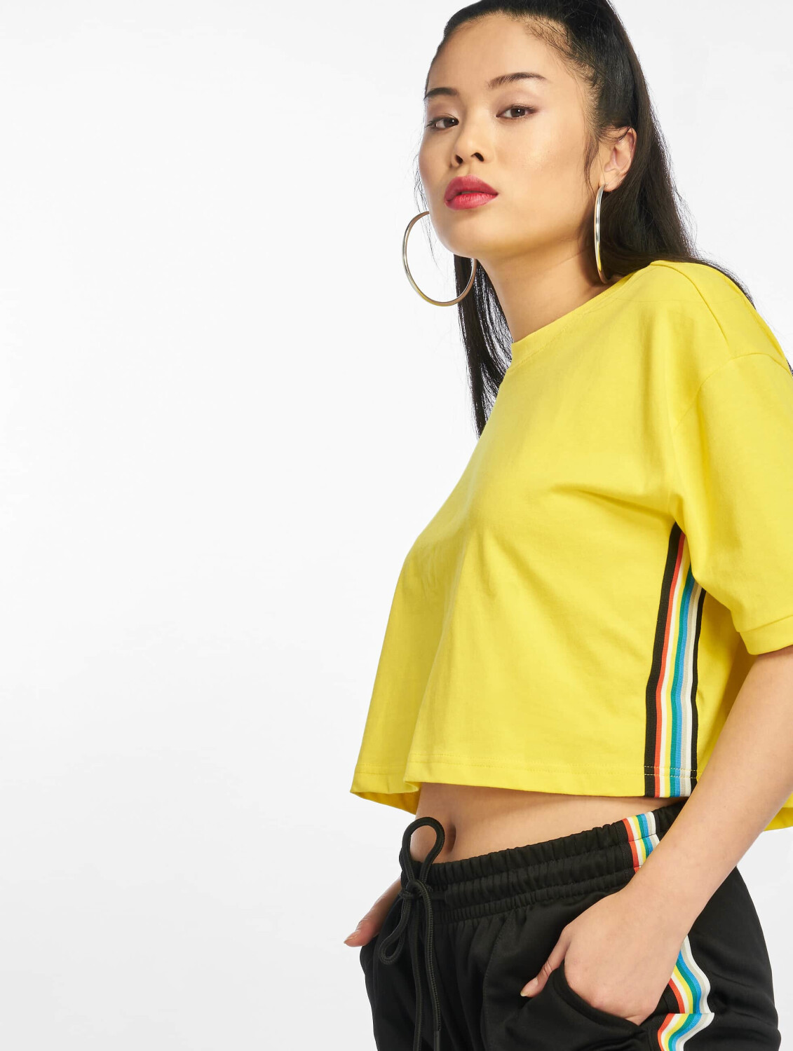 Urban Classics T-Shirt Multicolor Side Taped yellow (TB2642BRIYEL)