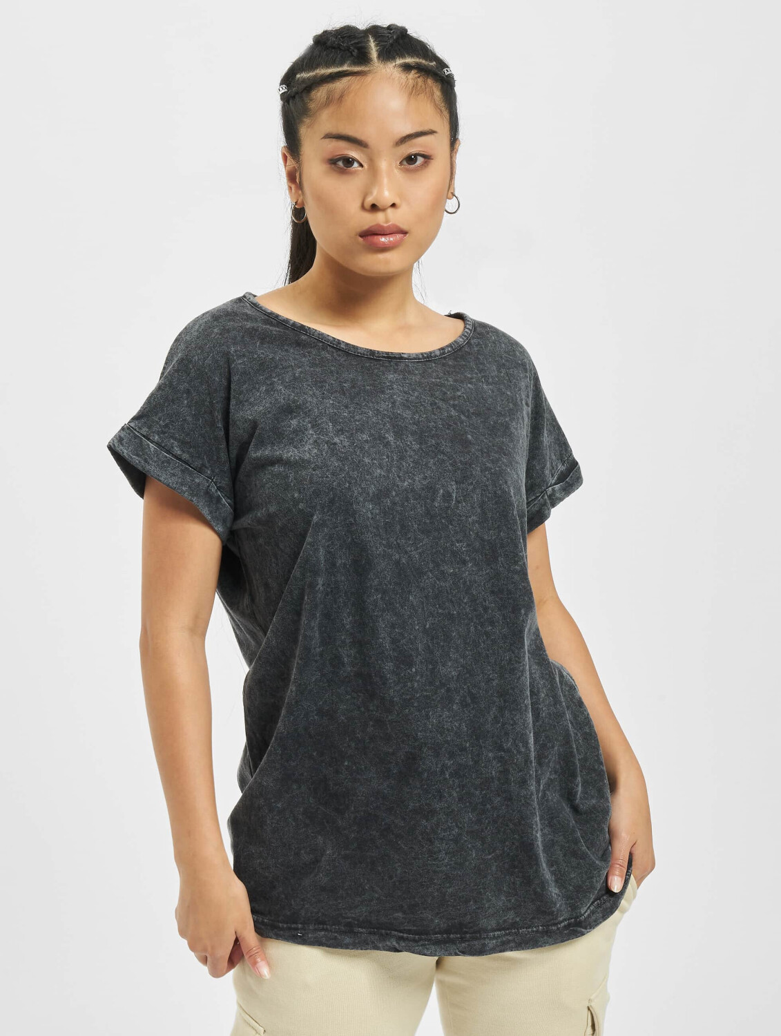 Urban Classics T-Shirt Random Wash Extended black (TB1920BLK)