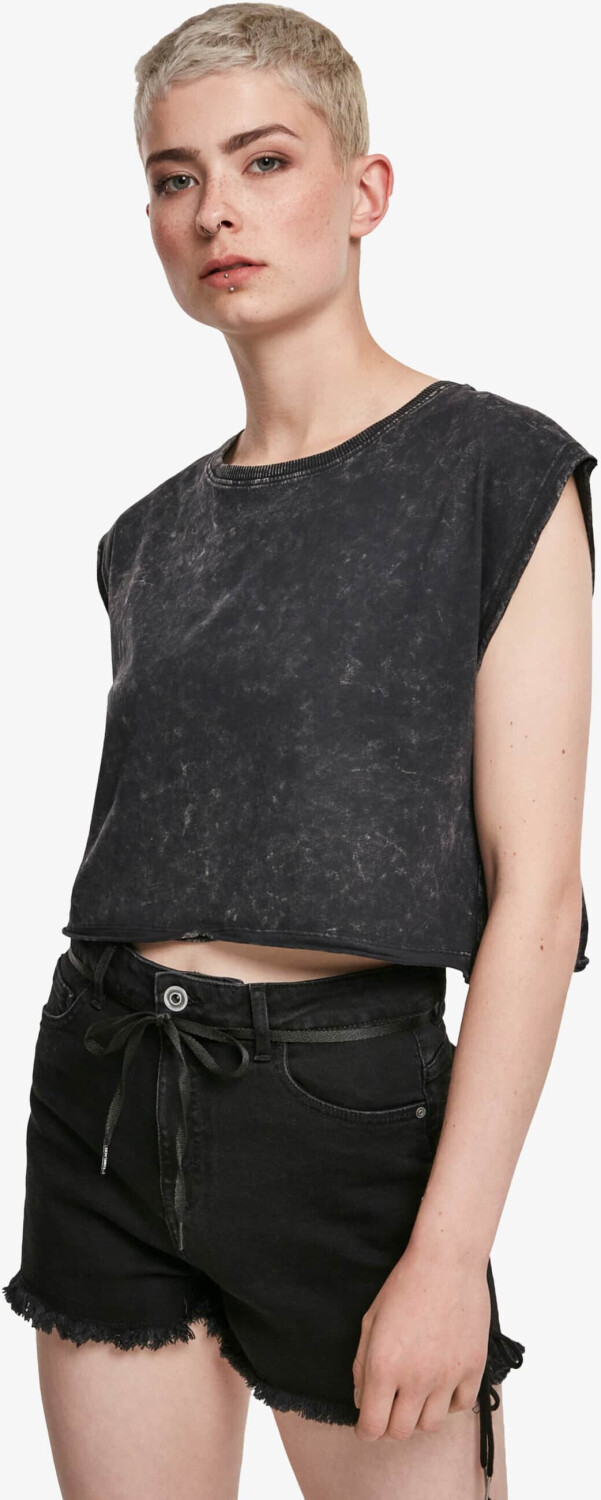 Urban Classics T-Shirt Short Acid Wash black (TB340500007)