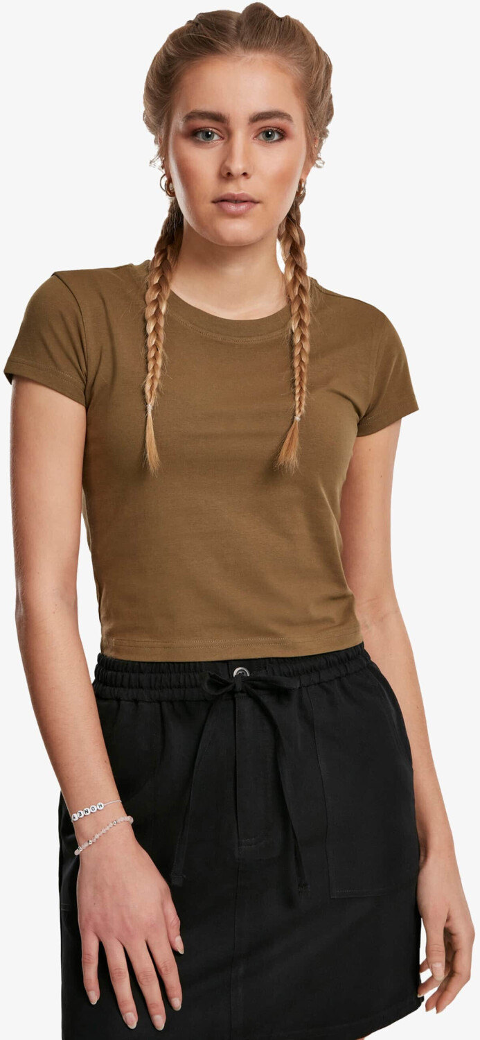 Urban Classics T-Shirt Stretch Jersey Cropped olive (TB275402438)