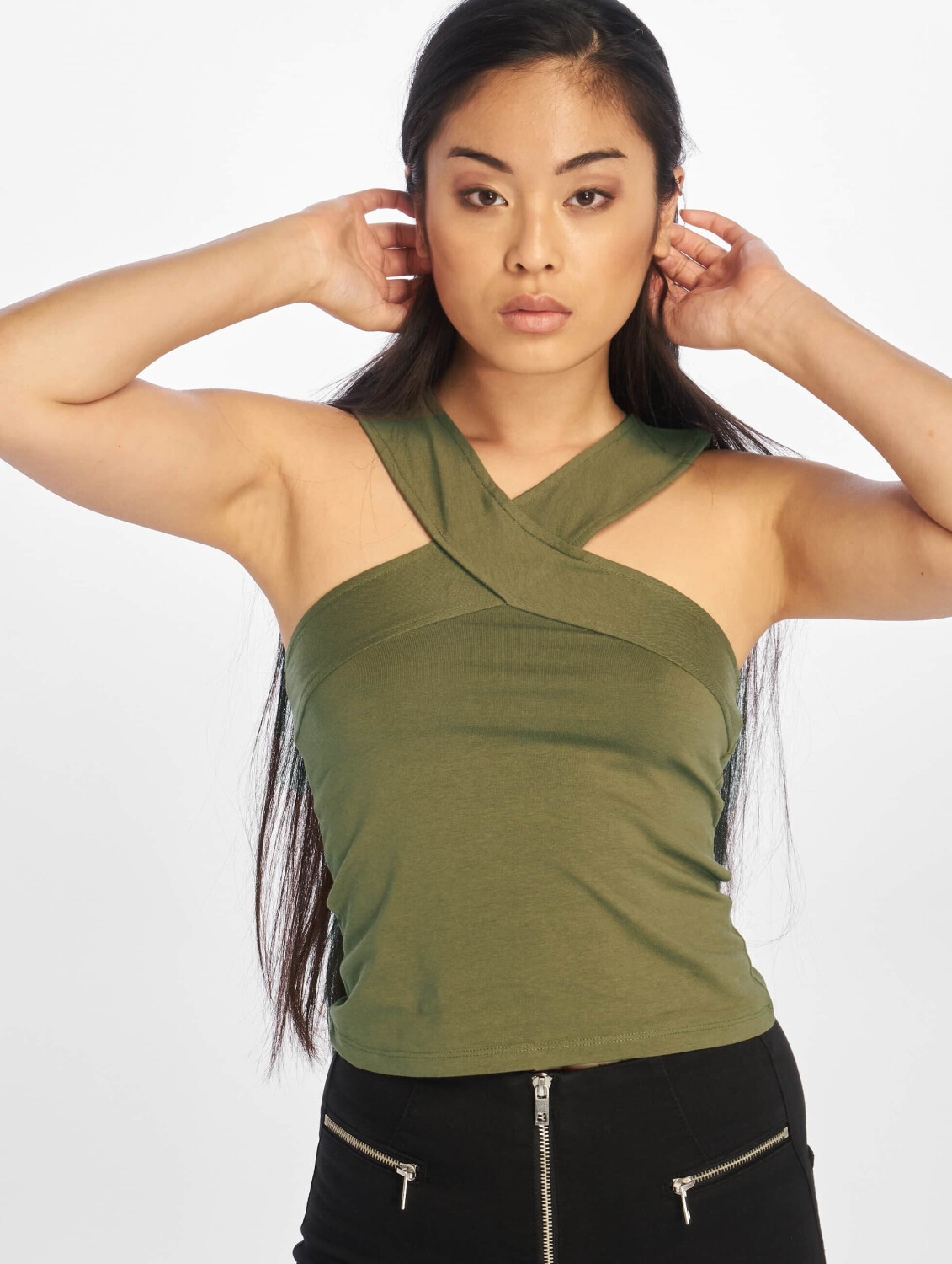 Urban Classics Top Cross olive (TB2818OLV)