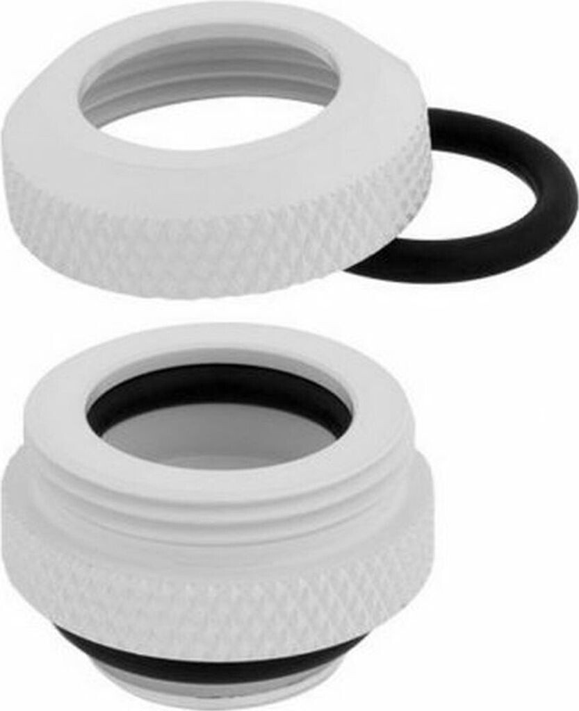 Corsair Hydro X Series XF Hardline Fittings 12mm - Four Pack blanc