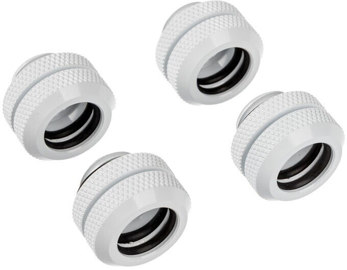 Corsair XF Hardline Fittings Four Pack blanc