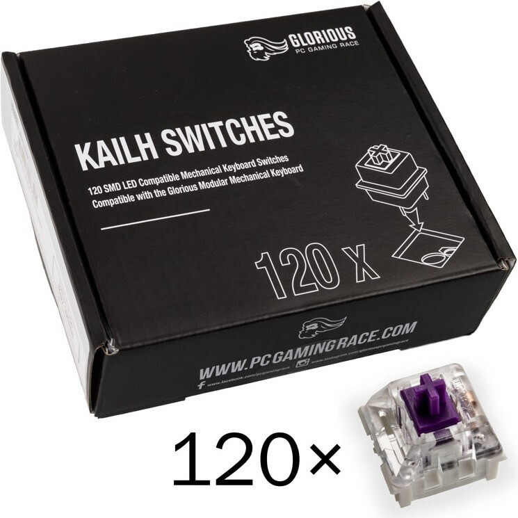 Glorious PC Gaming Race Kailh Pro Purple Switches