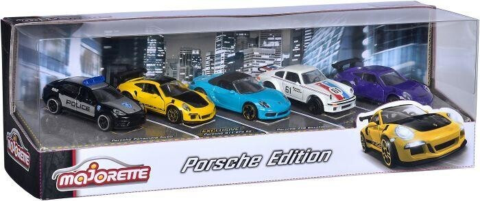 MAJORETTE Porsche 5 pieces en métal Giftpack