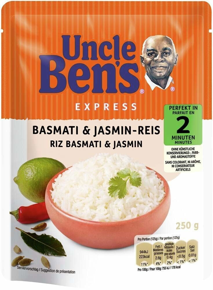 Uncle Ben's Express Basmati & Jasmin Reis (6x250g) ab 13,74