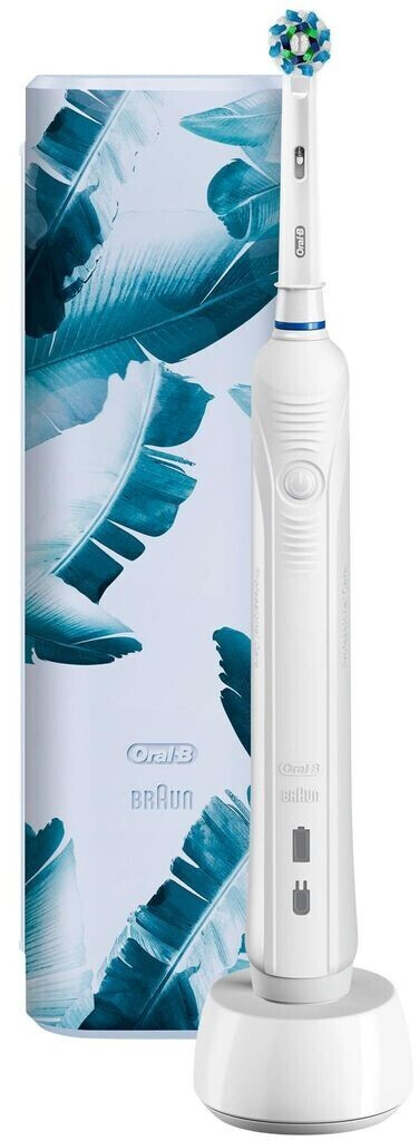 Oral-B PRO 1 750 Cepillo de dientes eléctrico blanco con estuche