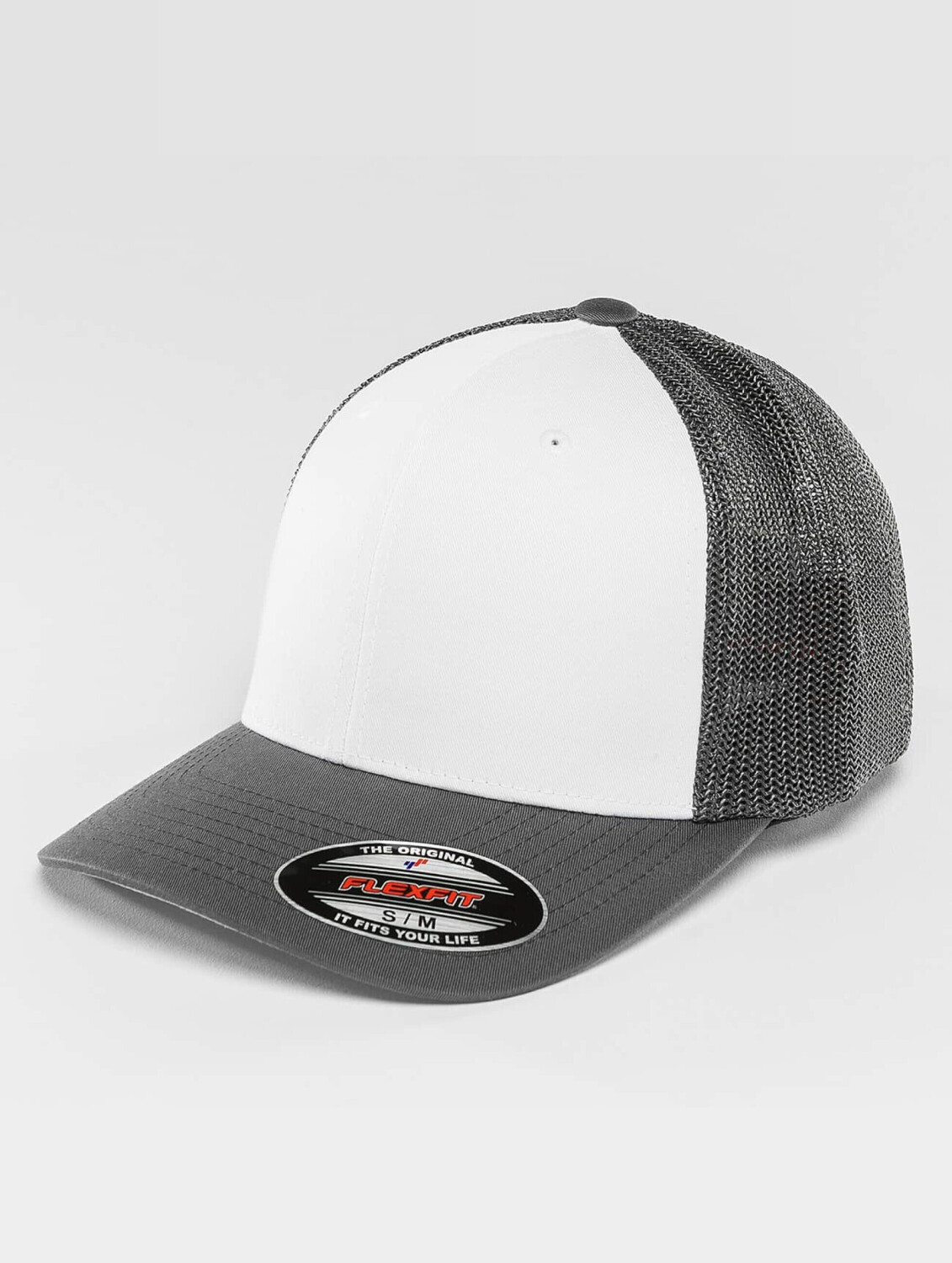 Flexfit Flexfitted Cap Mesh grey (UC6511CFDRKGRYWHT)